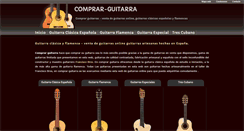 Desktop Screenshot of comprar-guitarra.es